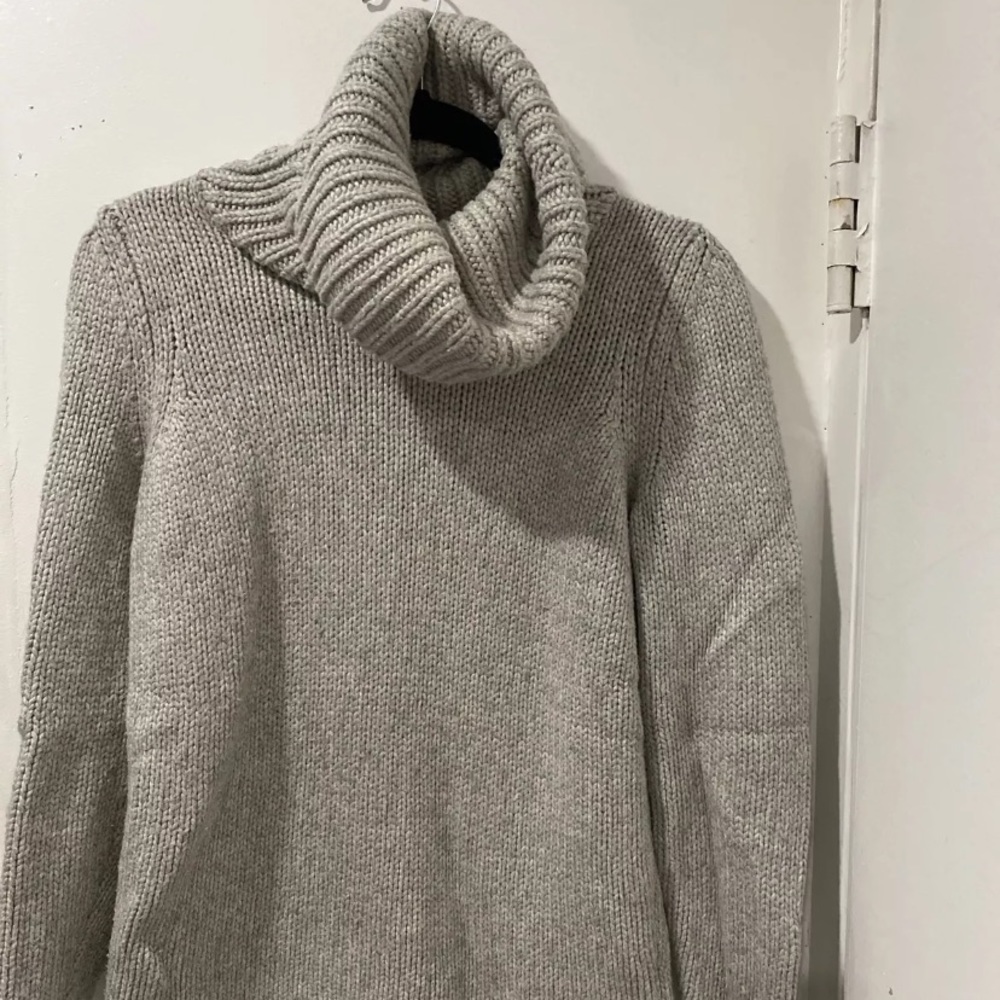 helmut lang turtle neck sweater grey M.
